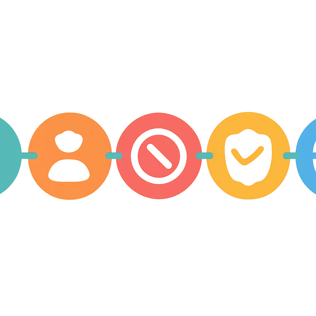 Five numbered circular icons connected by arrows in a horizontal flow, Common Mistakes and Safety steps, Khanapara Teer