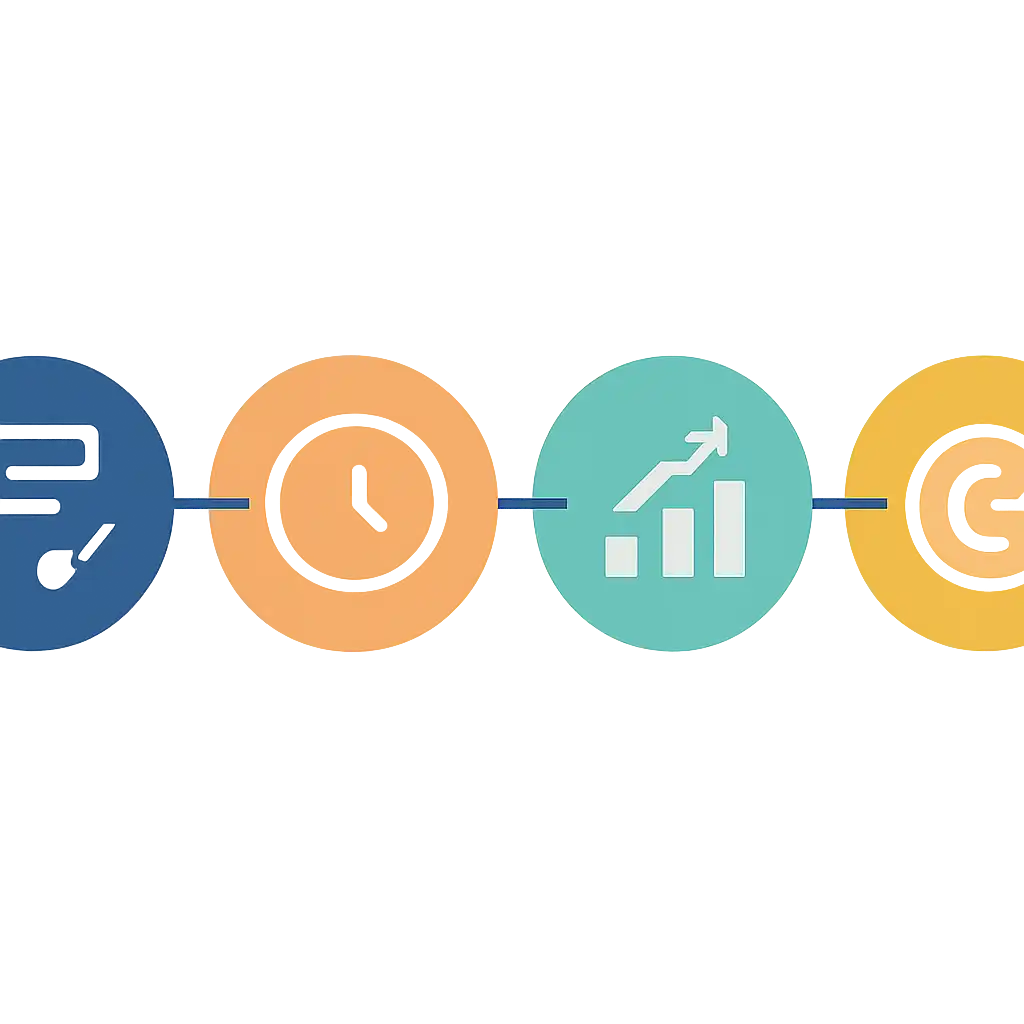Five numbered circular icons connected by arrows in a horizontal flow, khanapara teer result: Rules, Timings and Results
