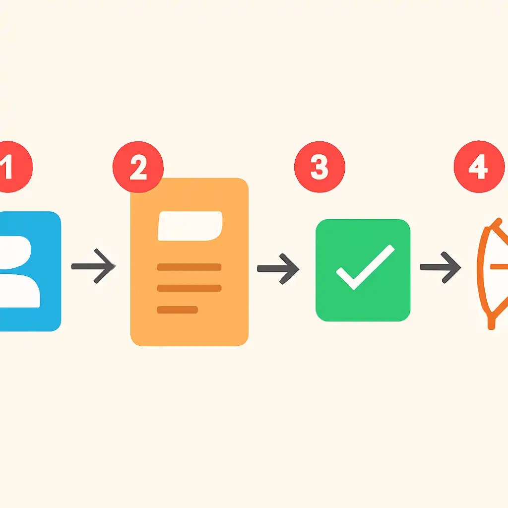 Annotated step diagram: basic rules process with numbered callouts, Khanapara Teer